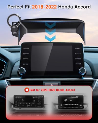 Magnetic Phone Holder for Honda Accord 2018 2019 2020 2021 2022 (10th Gen): for Magsafe Car Screen Mount Accessories Compatible with Touchscreen, All Phone iPhone, 360° Rotation Dashboard Stand - style: for 2018-2022 Accord