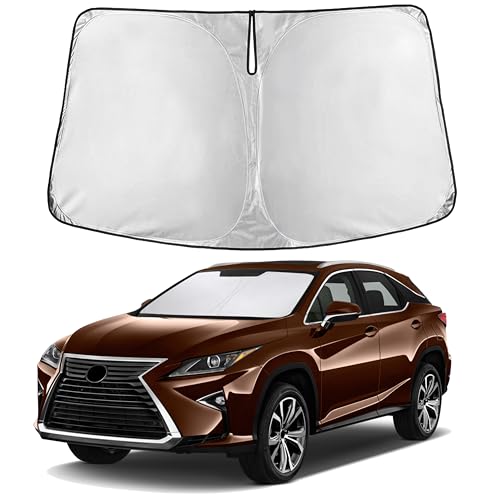 EcoNour Windshield Sunshade Compatible for Lexus RX 350 450h 2016-2020 2021 2022, Sun Visor for Front Windshield & Window Sun Shade Cover, UV Heat Blocker & Protector, Car Accessories - size: For Lexus RX-350 (2016-2022)