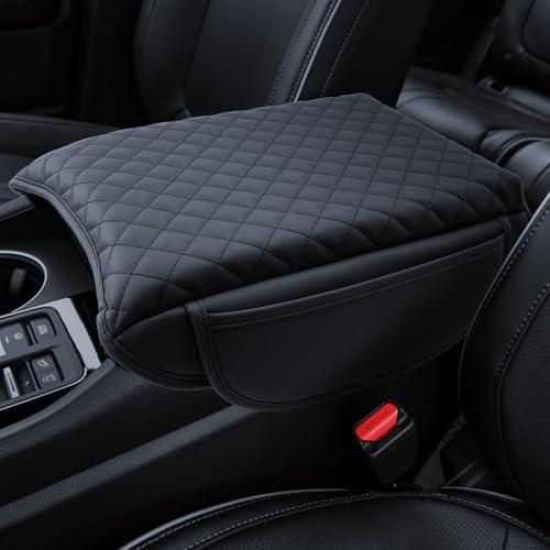 Armrest Cover for 2023-2025 Honda Pilot& 2024-2026 Passport& 2024 2025 Ridgeline Accessories Center Console Middle Lid Pad Protector for Car Elbow Rest-Thickened with Side Pockets Padded - size: for Pilot& Passport& Ridgeline