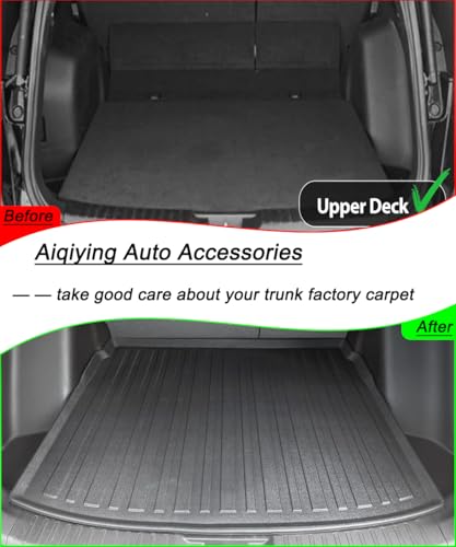 CRV Cargo Liner - Compatible with 2023-2025 2026 Honda CR-V 5-Seat All Models, All Weather Protection Rear Trunk Tray Cargo Mat Custom Fit,3D Waterproof Accessories，Not for 7-Seats Models（Upper Deck） - size: 4）For Honda CRV（2023-2026 ）Trunk Mats