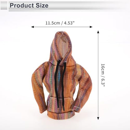 1 Pc Universal Gear Shift Knob Cover Automotive Manual Stick Shifting Handle Protector Hoodie Style Colorful Gradient Polyester