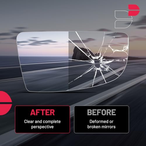 BDFHYK Mirror Glass Compatible with Transit T150 T250 T350 2015-2022 Side View Convex Mirror Glass with Backing Plate, Replaces BK3Z17K707B (Right Lower Side) - size: Right Passenger Side, style: 2015-2022 Transit T250