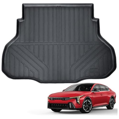 Auxko All Weather Cargo Liner Fit for Kia K4 Sedan 2026 2025 TPE Mat Accessories for Kia K4 Sedan 2025 All Season Guard Odorless Anti-Slip Cargo Mat Black - size: k4 sedan|2025-2026|cargo mat