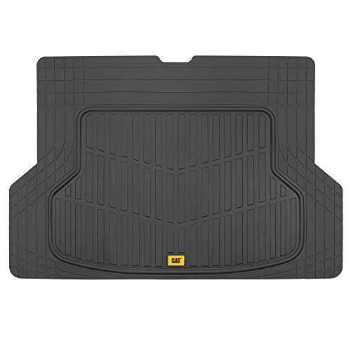 Cat Heavy Duty SUV Cargo Liner & Car Trunk Mat - Universal Trimmable All Weather Cargo Mats for Back of SUV - Black Cargo Cover Trunk Cover 53" x 36.25"