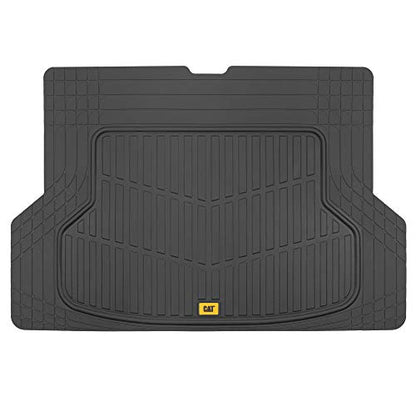 Cat Heavy Duty SUV Cargo Liner & Car Trunk Mat - Universal Trimmable All Weather Cargo Mats for Back of SUV - Black Cargo Cover Trunk Cover 53" x 36.25"