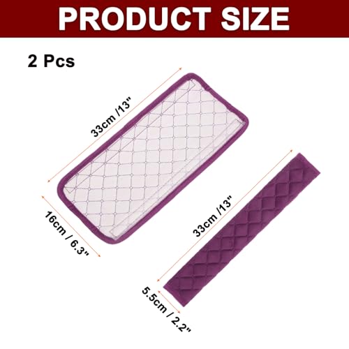 HARFINGTON 2pcs Shoulder Strap Cushions 13 Inch Car Seat Belt Pads Cover Auto Seatbelt Strap Shoulder Pad Automotive Seat Belt Cushion Pad for Auto SUV Truck, Purple - color: Purple, size: 13 Inch