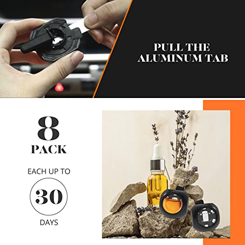 DRIVEJOY Car Air Freshener Vent Clips, 8 PK, 6 Hawaiian, 2 New Car, Car Fresheners for Men Women, Up to 240 Days, Natural Odor Eliminator - color: Hawaiian