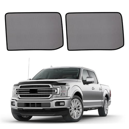 2015-2020 f150 Window Shades - Rear Side Window Sun Shade for Baby, Breathable Mesh Car Privacy Window Covers, UV Protection and Heat Insulation for Road Trips, Napping, Camping (2 PCS) - size: F150(2015-2020)-2pcs