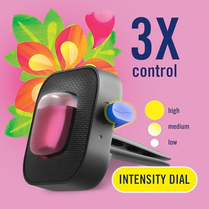 Febreze Car Odor-Fighting Air Freshener Vent Clip with Gain Scent, Island Fresh, 1 count