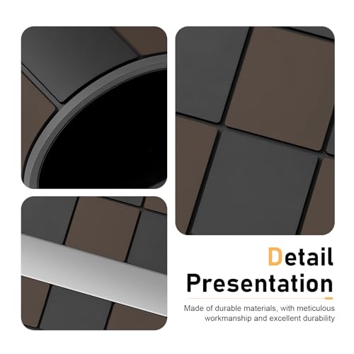 Car Dashboard Non Slip Mat, Heat-resistant PVC Grid Dash Pad, Multifunction Car Anti Slip Mat, Universal Sticky Storage Pad for Phones Keys Glass Coins (Brown) - color: Brown