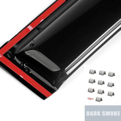 in-Channel Side Window Rain Guards Window Visor Vent Deflectors Compatible with Ford F-150 SuperCrew Cab 2015-2020, Wind Deflector Smoke 4PCS F150 - size: For Ford F-150 SuperCrew Cab 2015-2020