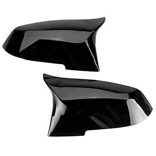 Black Rearview Mirror Cover Cap Compatible with BMW 228i 435i 116i 118i 120i 125i 130i 218i 220i 320i 328i 330i 335i 420i 428i 435i F21 F30 F31 F32 F33 F36 - color: Gloss Black