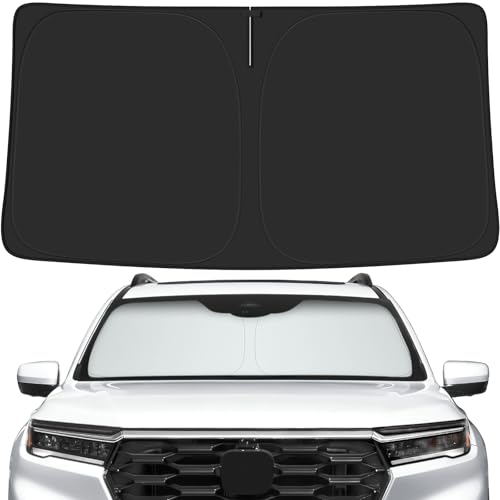 Car Windshield Sun Shade for Honda 2016-2025 2026 Pilot Accessories (OEM Design) Reflective Foldable Heat Insulation Sunshade for Ultimate Protection - size: for Honda 2016-2025 Pilot