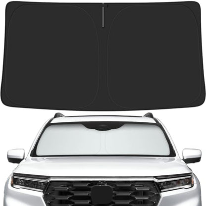 Car Windshield Sun Shade for Honda 2016-2025 2026 Pilot Accessories (OEM Design) Reflective Foldable Heat Insulation Sunshade for Ultimate Protection - size: for Honda 2016-2025 Pilot