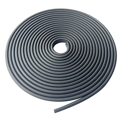 Rubber Edge Trim, 1/4" U Channel Edge Trim, Edge Protector for Plywood, Glasses or Flexiglasses, 1/4 in Flexible U Shaped Gasket, Black Color, Length 20 Ft - color: Black, size: Fit 1/4"- Length 20'