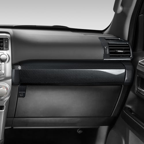Car Side Air Vent ABS Sticker Carbon Fiber Decal Cover Interior Trim Accessories for Toyota 4Runner SUV 2010-2025 Black - color: Side Air Vent