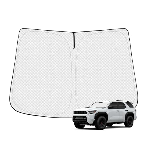 Canvcle Windshield Sun Shade for 2025-2026 Toyota 4Runner Accessories Thicken 6-Layer Front Window Sunshade Cover Sun Visor Protector Foldable Block UV Rays Keep Vehicle Cool - size: 1PCS Toyota 4Runner 2025-Present
