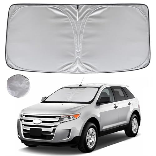 KAYZT Windshield Sun Shade for 2007-2014 Ford Edge Foldable Sunshade Front Window Custom Fit Car Accessories - size: for 2007-2014 FORD EDGE