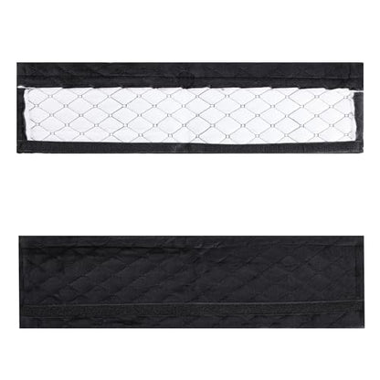 Amooca Soft Automotive Seat Belt Cover Seatbelt Shoulder Pad Neck Protector Cushions Universal Fit SUV Trucks Backpack Black Extra Long 19.7in - color: Black, size: 19.7in-1pc
