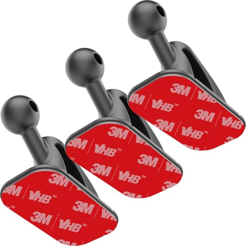 3 Pack Sticky 17mm Ball Mount for Car Mount Adhesive Replacement Magnetic Phone Holder MagSafe Mounting Base Dashboard Sticker 3M VHB Tape - style: 3 Pack