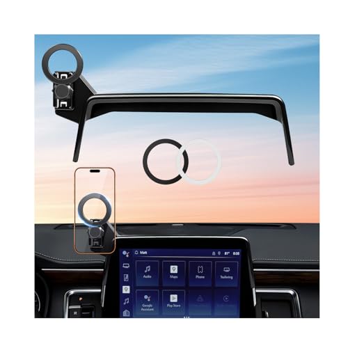 Car Phone Holder for Chevrolet Suburban/Tahoe & GMC Yukon/Yukon XL 2021-2024 (Only for 10.2-Inch Screen) 360° Rotation Magnetic Cell Phone Mount, Compatible with Magsafe - style: For 21-24 Suburban/Tahoe/Yukon/Yukon XL, 10.2-Inch