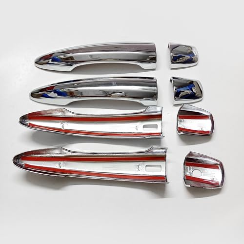 Chrome Exterior Door Handle Cover Trim for Nissan Altima Sentra 2020-2025 X-Trail T33 Rogue 2021-2024 Qashqai Accessories Decor (with Smart Key Holes) - style: With Smart Key Holes