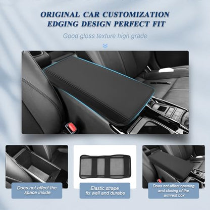 BIBIBO for 2025 2026 Toyota Camry Center Console Armrest Cover 2025 2026 Toyota Camry Arm Rest Cover 2025 Toyota Camry Accessories 2025 Camry Armrest - color: Black-for 2025+Camry