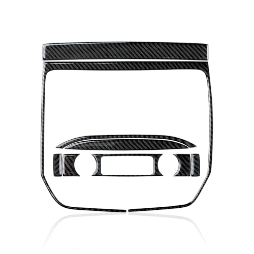 Car Carbon Fiber Decal Cover Interior Trim Central Control Panel B Sticker for Chevrolet Silverado/GMC Sierra 1500 2500HD 3500HD 2014-2018 Accessories - color: Central Control Panel B