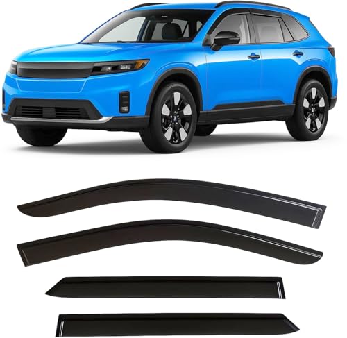 2024-2026 Tape-On Rain Guards for Honda Prologue Side Window Visor Deflectors EX Touring Elite Tinted Vent Shade Protectors 2025 - size: For Honda Prologue 2024-2026