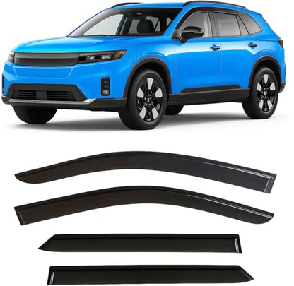 2024-2026 Tape-On Rain Guards for Honda Prologue Side Window Visor Deflectors EX Touring Elite Tinted Vent Shade Protectors 2025 - size: For Honda Prologue 2024-2026