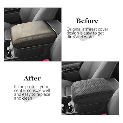 SKTU 2025 2026 4Runner Armrest Cover for 2025 2026 Toyota 4Runner Center Console Cover Toyota 4Runner 2025 2026 Accessories 2025 2026 4Runner Soft Center Console Cushion-Durable - color: for 2025 2026 4Runner Black-A