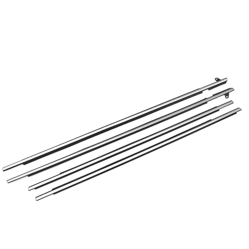 MotorFansClub 4PCS Window Sealing Weatherstrip Fit for Venza 2009 2010 2011 2012 2013 2014 2015 2016 Sealing Strip Door Outside Trim, Chrome