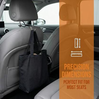 Hard Hat Holder for Truck, Hard Hat Hanger for Truck, Car Seat Hooks for Headrest, Organizer for Safety Vest, Jackets, and Bags, 6.1 x 1.72 in