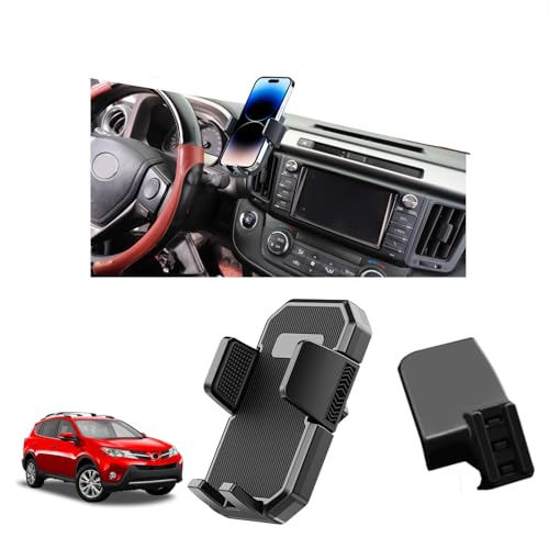 PZK Car Phone Mount for Toyota RAV4 2013-2015 2016 2017 2018 Accessories Custom Air Vent Phone Holder Auto Lock Phone Holder Hands Free 360° Rotation Cell Phone Automobile Cradles - color: Auto Lock, size: RAV4 2013-2018