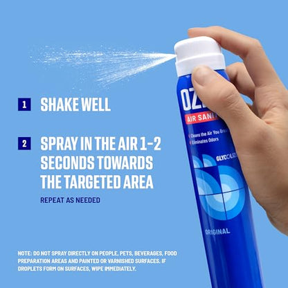 Ozium 3.5 Oz. Air Sanitizer & Odor Eliminator for Homes, Cars, Offices and More, Original Scent, 4 Pack - size: 3.5 Ounce (Pack of 4)
