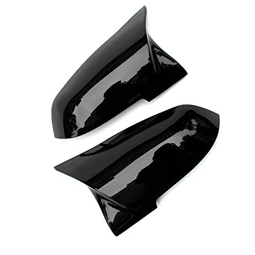 Black Rearview Mirror Cover Cap Compatible with BMW 228i 435i 116i 118i 120i 125i 130i 218i 220i 320i 328i 330i 335i 420i 428i 435i F21 F30 F31 F32 F33 F36 - color: Gloss Black