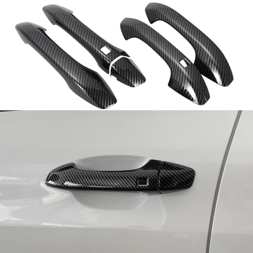 YINGTUU for Kia K5 2020 2021 2022 2023 2024 2025 Accessories Car Door Handle Cover Sport Trims Exterior Protection with Smart Keyhole - Carbon Fiber - color: Door Handle Cover Carbon Fiber