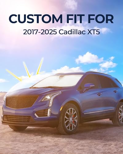 for Cadillac XT5 2017-2025 Car Window Shades, 8pcs Privacy Sun Shade Set for Front Windshield Side and Rear Windows, Full Window Covers Keeps Vehicle Cool for Camping Napping - size: For Cadillac Xt5 2017-2025