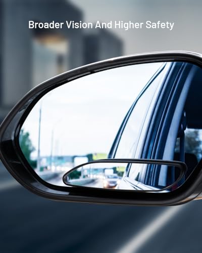 WildAuto Blind Spot Mirror, 5" Wide Horizontal Viewing Angle, Side Mirror Blindspot Can Up and down Adjustment, Adhesive - size: Longer Rectangle