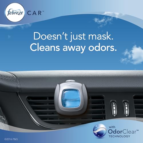 Febreze Gain Island Fresh Scent Car Air Freshener 0.06 oz Liquid 2 pk - size: 1 Count (Pack of 8)