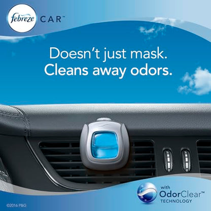 Febreze Gain Island Fresh Scent Car Air Freshener 0.06 oz Liquid 2 pk - size: 1 Count (Pack of 8)