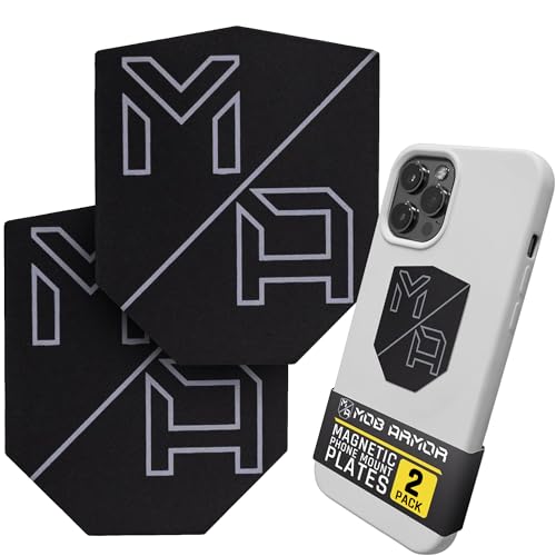 Mob Armor MobNetic Plates (2 Pack) - Compatible with Mob Magnetic Phone Mount for Car - Universal Smartphone Mounting Plates - Best Vehicle Accessory for Cellphone - Black - size: 2 Pack
