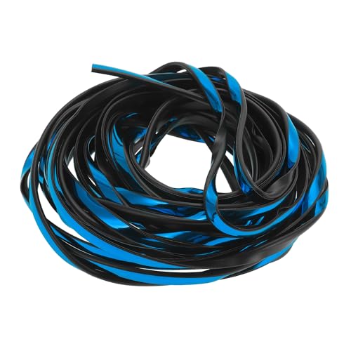 Universal Car Door Edge Guards, Exterior 32.81ft U-Shaped Door Scratch Protection Guard PVC Chrome Blue, 1 Pc - color: Chrome Blue, size: 32.81ft(10M)