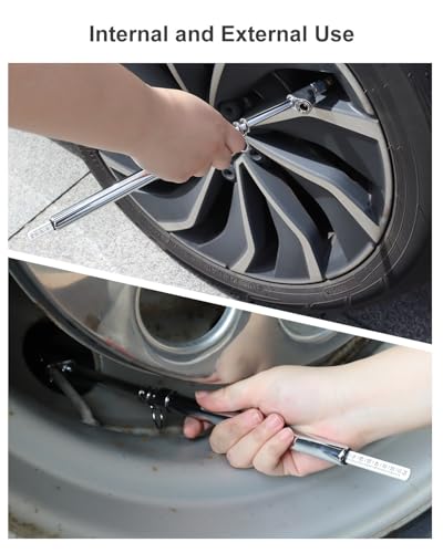 GODESON Heavy Duty Tire Pressure Gauge- 10-150PSI, Accurate Truck Air Gauge for Car, Semi, Motorcycle，Portable Tire Pressure Checker with Zinc Alloy Head and Stainless Steel Body Easy to use
