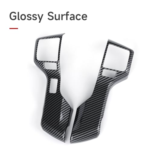 Car ABS Sticker Carbon Fiber Decal Cover Interior Trim Accessories for Toyota 4Runner SUV 2010-2025 Black - color: Wheel