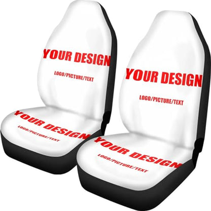 Customized Car Seat Cover for Front Seat - SUV Truck Sedan Van, Printed High Back Saddle Blankets Auto Seat Protectors, Fit Most Vehicles, Auto Seat Accessories - color: Custom Seat Cover