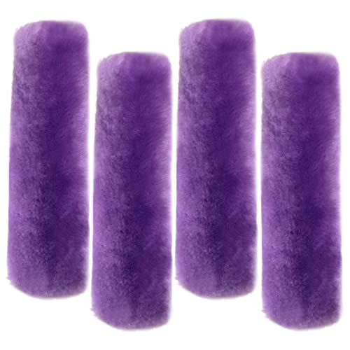 4 Pack Seat Belt Covers for Adults and Kids, LUOYOYY Soft Fur Seat Belt Straps Pads Fluffy Seat Belt Neck Protector Furry Seat Belt Shoulder Pad Car Accessories for Various Use (Purple) - color: Purple