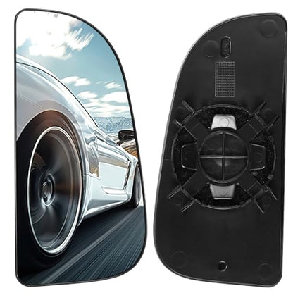Passenger Right Side Lower Mirror Glass 68067730AA Compatible With Dodge Ram 1500 2500 3500 4500 5500 Towing Mirror 2010-2018, RH Side View Lower Convex Glass with Rear Mounting Bracket - style: Passenger Side Lower Mirror (Right)