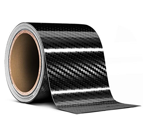 VViViD High Gloss Epoxy Black Carbon Fiber Vinyl Detailing Wrap Tape DIY Roll (3 Inch x 20ft) - size: 3" x 20ft
