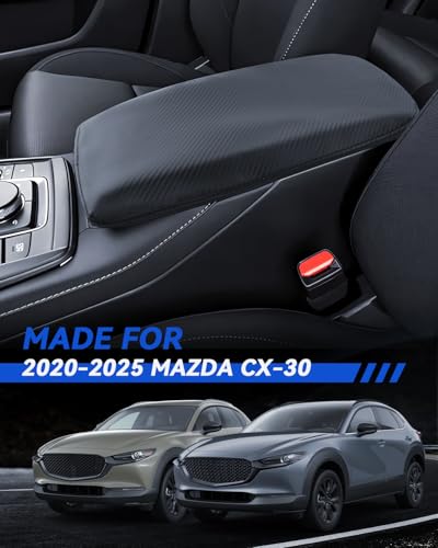 Armrest Cover for Mazda CX-30 2020 2021 2022 2023 2024 2025 Accessories Center Console Middle Lid Pad Protector for Car Elbow Rest - size: for 2020-2025 Mazda CX-30